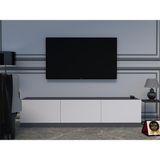 Enfa Store Royal Tv Ünitesi Mdf ,kolay Kurulum,tv Sehpa,tv Dolap - Gri - Beyaz