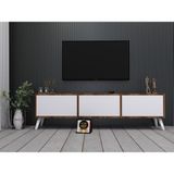 Enfa Store Trejo Tv Ünitesi,Mdf - Koyu Ceviz - Beyaz - 160