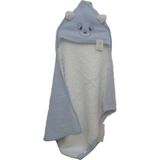 Enfal Bebe Wersoft 3 Iplik Triko Içi Polar Lı Kışlık Kapüşonlu Battaniye 90 x 80 cm - Mavi