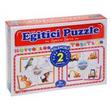Enfal Oyuncak Eğitici Çark Puzzle Hayvanlar Ve Taşıtlar