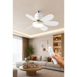 ENFE Lodos Fan LED 62W Kumandalı Işıklı Tavan Vantilatörü 6500K Beyaz LED 6 Kanat Sessiz Çalışma Modern Tavan Fanı Uzaktan Kumandalı Aydınlatmalı Soğutucu Ev Ofis Salon Yatak Odası