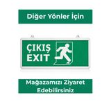 Enfe Şarjlı Led Acil Çıkış Armatürü Exit Tabelalı | Elektrik Kesintisinde Otomatik Devreye Giren