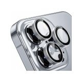 Enfein iPhone 12 Pro Max İle Uyumlu CmCov Kamera Lens Koruyucu Kolay Tak Çıkar Ergonomik İnce Tasarım Kırılma Ve Çizilme Önleyici Silver