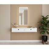 Eng Ahşap Mdf Beyaz 2 Kapaklı Dresuar Modern Mobilya Makyaj Masası