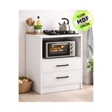 ENG AHŞAP MDF Mini Midi Fırın Dolabı Çekmeceli Çok Amaçlı Mutfak Dolabı