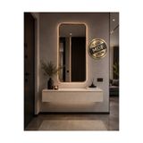 ENG AHŞAP Modern Çekmeceli MDF Dresuar 80x30 cm - Dekoratif Antre Hol ve Salon Mobilyası Kumtaşı