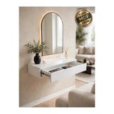ENG AHŞAP Modern MDF Çekmeceli Dresuar 60 cm - Duvara Montajlı Antre Salon Dolap