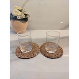 Eng Glint Cam 2li Kahve Yanı Bardak 125 ml Gold - Şeffaf - 2 Adet
