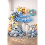 ENG PARTİ DÜNYASI 73 Parça Tom Temalı Doğum Günü Balon Konsepti - Happy Birthday Seti ENG-B1005