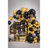 ENG PARTİ DÜNYASI 74 Parça Doğum Günü Balon Konsepti - Happy Birthday Seti ENG-B1041