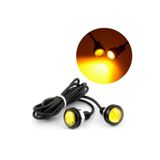 ENGAKSESUAR Kartal Gözü Oto Ayna Altı Led Turuncu 23mm (2 Adet)