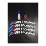 ENGAKSESUAR M Power 4 Adet Lastik Yazısı Motosiklet Ve Otomobil MPower Lastik Yazısı Sticker + Yapıştırıcı