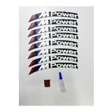 ENGAKSESUAR M Power 8 Adet Lastik Yazısı Motosiklet Ve Otomobil MPower Lastik Yazısı Sticker