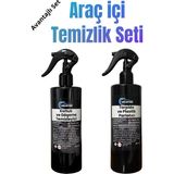 EngCar Care Torpido Plastik Parlatıcı 400ml ve Döşeme Koltuk Temizleyici 500ml Set - Yüksek Kalite - 400 ml - 0 - Siyah