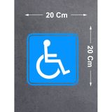 Engelli Araç 2 Adet Sticker - Araba Oto Cam Sticker - 00217 20x20 Cm
