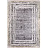 Engels Altın Çerçeveli Modern Geometrik Etnik Desenli Boho Makinada Yıkanabilir Hafif Hav Toz Vermez Leke Tutmaz Kaymaz Taban Dijital Makine Baskı Halı Oturma Odası Salon Yolluk Koridor Mutfak Halısı