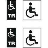 Engelsiz Sticker Plaka Tipi Yapıştırması