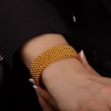 Engin Gold 14 Ayar Altın Dorika Kelepçe Bilezik