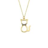 Engin Gold 14 Ayar Altın Mini Kedi Kolye