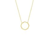 Engin Gold 14k Altın Çokgen Geometrik Kolye