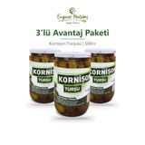 enginar mevsimi "tarladan sofranıza, doğru adres" Kornişon Turşusu | 500cc | 3'lü Avantaj Paketi