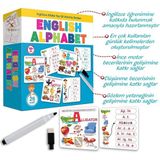 English Alphabet Ingilizce Alfabe Yaz-Sil Aktivite Kartları Eğitici Öğretici Ilk Kelimeler Dil Seti