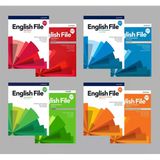 English File 4th Edition Elementary + Pre-intermediate + intermediate + Upper-intermediate Student's Book With Online Practice + Workbook (Access Code VARDIR) ( 4 lü SET)