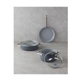 English Home 24-28-28 cm Gri Berlin Fusion Pro Tencere Seti