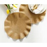 English Home 2'li Sienna Gold Pp Amerikan Servis - 38 x 38 cm - Altın