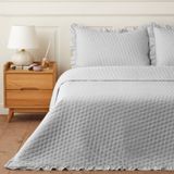 English Home Amour Lace Gri Tek Kişilik Yatak Örtüsü 160x220