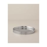 English Home Andre Metal Dekoratif Tepsi 23x5 Cm Gümüş