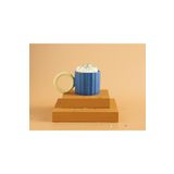 English Home Angled New Bone 260 ml Sarı Lacivert China Kupa