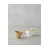 English Home Arlena Seramik 2'li Kahve Fincan Takımı 105 ml Bej-Kahverengi
