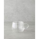 English Home Astral Borosilikat Cam Çift Cidarlı Kupa 180 ml Şeffaf
