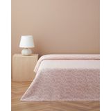 English Home Autumn Branch Baskılı Pamuklu Çift Kişilik Pike 200X220 cm Pembe - Açık Pembe