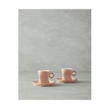 English Home Axel New Bone China 4 Parça 2 Kişilik Kahve Fincan Takımı Pudra