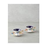 English Home Azalia New Bone China 4 Parça 2 Kişilik Kahve Fincan Takımı 90 ml Renkli
