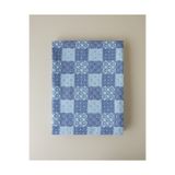 English Home Azule Baskılı Pamuklu Tek Kişilik Pike 150x220 cm Mavi
