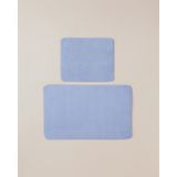 English Home Basicline Kaydırmaz Taban Banyo Paspası Seti 60X100 cm + 50X60 cm Ortanca Lila