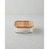 English Home Belle Cam Saklama Kabı 1150 ml Natural - 1,15 lt - Naturel Ahşap