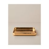 English Home Berta Metal Dekoratif Tepsi 25x25x3 cm Gold