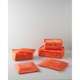 English Home Blare 6'lı Organizer Turuncu Polyester Renkli ve Pratik Saklama Ürünü