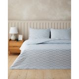 English Home Block Dots Kolay Ütülenir Çift Kişilik Çarşaflı Nevresim Takımı 200X220 cm Mavi - 200 x 220 cm