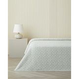 English Home Bloom Crest Çift Kişilik Pike 200X220 cm Yeşil - Açık Yeşil