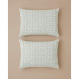 English Home Bloom Crest Kolay Ütülenir 2'li Yastık Kılıfı 50X70 cm Yeşil - Yeşili