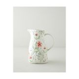 English Home Bloomika Stoneware El Yapımı Sürahi 1850 ml Pembe - Yeşil