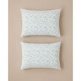 English Home Bloomlet Kolay Ütülenir 2'li Yastık Kılıfı 50X70 cm Mavi
