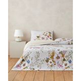 English Home Bloomora Dijital Baskılı Kolay Ütülenir Tek Kişilik Çarşaflı Nevresim Takımı 160X220 cm Bej-Sarı - 160 x 220 cm