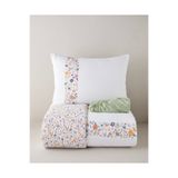 English Home Bloomy Lines Pamuk Tek Kişilik Çarşaflı Nevresim Takımı 160X220 cm Sarı