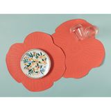 English Home Blossom Suni Deri 2'li Amerikan Servis Açık Pembe - 40 x 40 cm